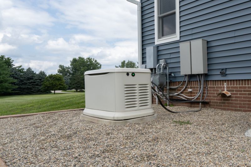 Residential Backup Generator in Driveway